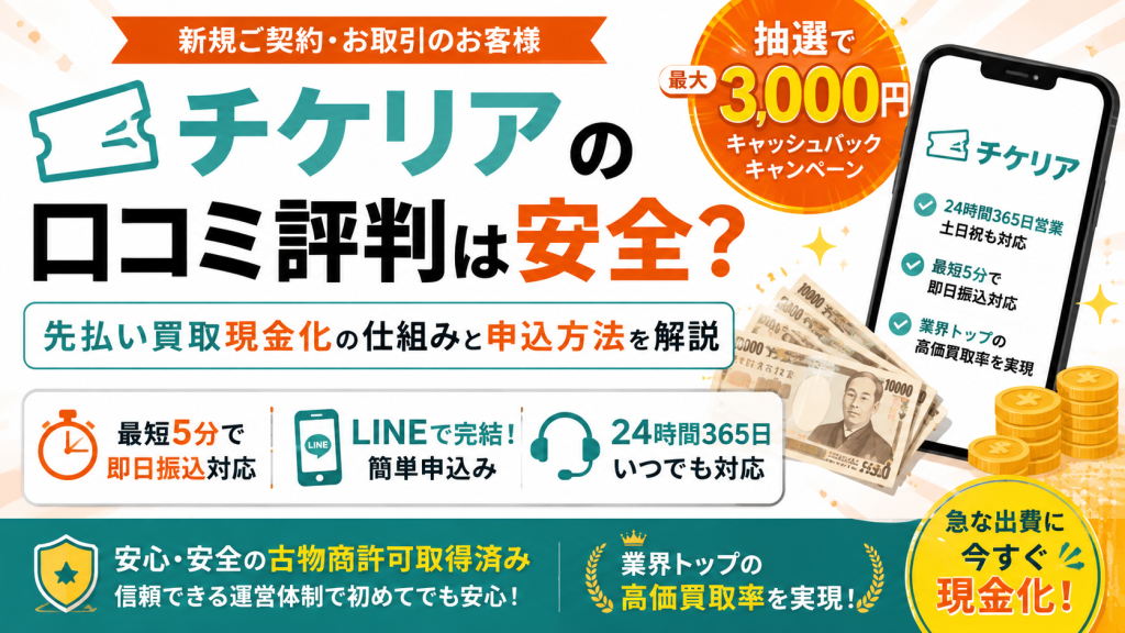 チケリア口コミ評判アイキャッチ画像